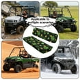thumbnail image 4 of FKELYI St.Patrick's Day Anti-Dust Mule Bench Seat Cover Backrest Cover Shamrock Leaf Print UTV ATV Accessories Powersports Seats Covers UTV Interior Decoration, 4 of 7