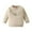 Beige, variant on Zwiiyzr 3-18M Baby Girl Clothes Crew Neck Sweatshirt Pullover Long Sleeve Solid Color Lace Trim Casual Loose Top Shirt Fashion 2024 Fall Clothes Beige