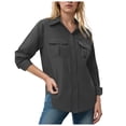 thumbnail image 3 of vigerkar Womens Shirts Long Sleeve Outdoor Sun Protection Quick Dry Hiking Shirts (Black, XL), 3 of 7