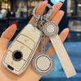 thumbnail image 5 of Funda de cuero para llavero de TPU para llave de coche, carcasa para llavero de Mercedes Benz ABCES Clase W204 W205 W212 W213 W176 GLC CLA AMG W177, 5 of 5