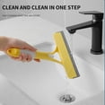 thumbnail image 3 of 3 in 1 Window Cleaning Tool with Squeegee Scraper and Scrubber, High Reach Indoor Outdoor Wiper with Removable Spray Bottle, Non-slip Grip for Car Windshield, Home Glass, and Tile Surfaces, 3 of 8