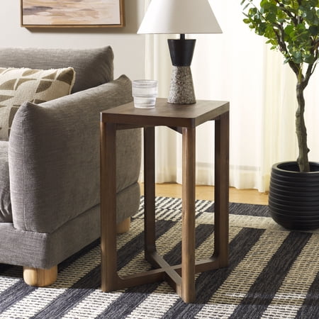 Safavieh Akai Traditional Wood Accent Table Walnut