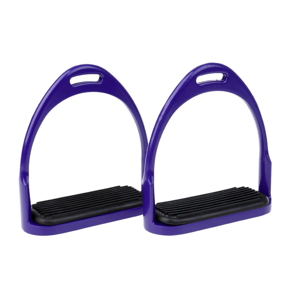 Étriers De Selle Western En Aluminium – Marches Caoutchouc – Bell Style – USA