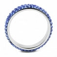 thumbnail image 2 of Womens Ring Anillo Para Mujer Stainless Steel Ring with Top Grade Crystal in Sapphire, 2 of 5