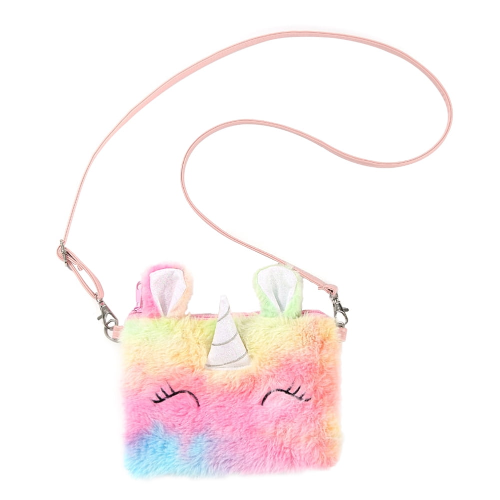 VALICLUD Unicorn Cross Body Purse Colorful Pompom Shoulder Handbag for  Children Girl Gift - Walmart.ca