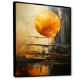 thumbnail image 2 of Designart "Planetary Perspectives: Jupiter'S Topaz Titan" Our Solar System Floater Framed Wall Decor, 2 of 5