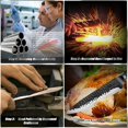 thumbnail image 3 of 8 inch Forged Kiritsuke Knife Damascus Stainless Steel Kitchen Chef's Knife, 3 of 5