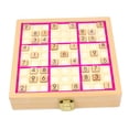 thumbnail image 1 of Juego de mesa de Sudoku, tablero de juego de Sudoku de madera con fichas numéricas, juguete educativo, juego de rompecabezas, juguete para edades de 7 Rosa, 1 of 8