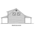 thumbnail image 5 of 001-4064: Shop Garage 1 Bed, 1 Bath Luxury Home Plan, 783 Sq Ft: Full Blueprints with License to Build by Home Plan Marketplace - Lesuto, 5 of 7