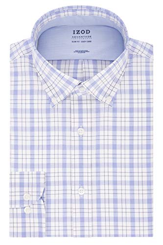 IZOD Men's Dress Shirt Slim Fit Stretch 