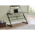 thumbnail image 4 of Computer Desk, Home Office, Laptop, 48"l, Work, Brown Laminate, Black Metal, Contemporary, Modern, 4 of 4