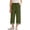 Army Green, variant on Girls High Waist Like Striped Culottes Pants With And Pockets Straight Leg Cropped Wide Leg Trousers ,Baggy Relaxed Fit Casual PantsSize 5-6 Years ,Pink