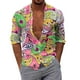 thumbnail image 1 of Camisas Negras Para Hombre Camisas estampadas informales de manga larga para otoño e invierno para hombre, blusas superiores a la (Green, S), 1 of 5