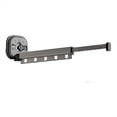 thumbnail image 1 of Perchero Plegable para Ropa Perchas de Aluminio Estante de Montaje en Pared Negro Rejilla de Secado InstalacióN con Ventosa, S, 1 of 5