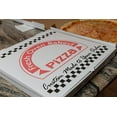thumbnail image 6 of [10 Pack] White Corrugated Cardboard Pizza Boxes 18x18 inch Clay Coated Lock Corner - Takeout Containers, Perfect Pizza Box, Kraft, Fresh Baked Design, Recyclable, 6 of 7