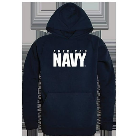 Rapid Dominance America's Navy Graphic Mens Pullover Hoodie [Navy Blue - S]