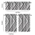 thumbnail image 6 of Boho Kitchen Curtains for Windows – Rustic Tribal Floral Print Cafe Curtains, Vintage Bohemian Geometric Panels for Home Décor, 6 of 6