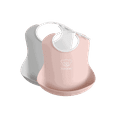 thumbnail image 1 of BabyBjorn Baby Bib 2-pack, Grey / Powder Pink, 1 of 5