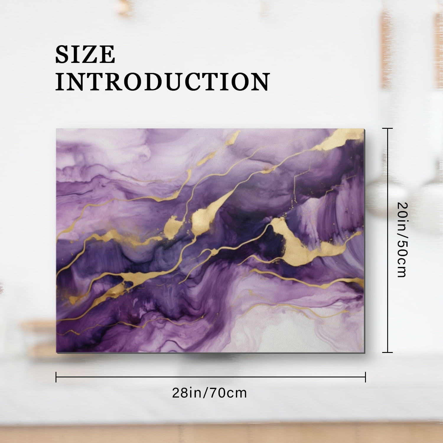 Stovetop Cover for Electric Stove, Purple Gold Marble Square Glasstop Stove Covers, Oilproof Waterproof Modern Decoration Mat For Kitchen RV (28×20 Inch)