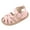 Pink, variant on Vedolay Summer Children Toddler Shoes Girls Sandals Hollow Vamp Design Buckle Breathable And Comfortable Flip Flops Girl(Pink,5)