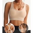 thumbnail image 3 of SPZTSX Racerback Sports Bras for Women Removable Pads Yoga Daily Wear Running Cycling Hiking Training Athletic Bra, 3 of 6