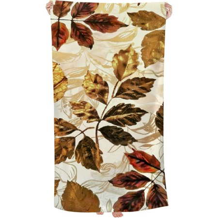 Lzatpd Hand Towel Autumn Face Washcloths Fingertip Bath Towels Microfiber Quick Dry Soft Absorbent Kitchen Dish Cloth Bathroom Beach Spa 30x60in