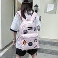 thumbnail image 3 of Fashionable all-match backpack new model junior high school student bag couple large capacity backpack, 3 of 3