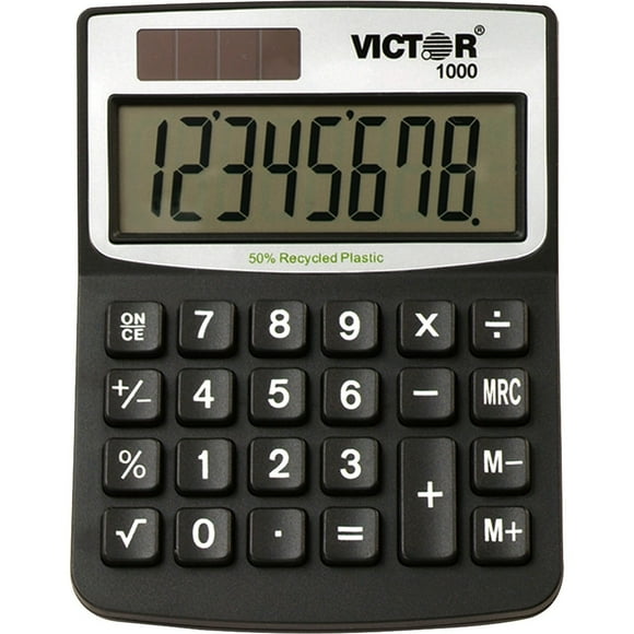 VICTOR CALCULATOR RECYC 8 DIG