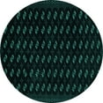thumbnail image 1 of Ahgly Company Machine Washable Indoor Round Abstract Turquoise Blue Modern Area Rugs, 5' Round, 1 of 4