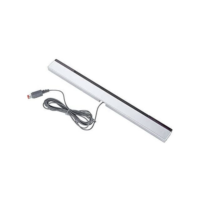 Barre de Capteur Filaire pour Wii et Wii U - Capteur de Mouvement IR de Remplacement avec Support, Récepteur de Rayons Infrarouges de 24,2 cm pour un Suivi Précis de la Manette
