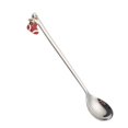 thumbnail image 2 of Joernso Christmas Spoon with Pendant Temperature-resist Stainless Steel Mixing Stirrer Kitchen Tableware Xmas Spoon for Party, 2 of 8