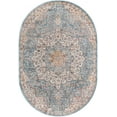 thumbnail image 2 of Rugs.com Newport Collection Rug – 4' x 6' Oval Blue Medium Rug Perfect For Living Rooms, Large Dining Rooms, Open Floorplans, 2 of 9
