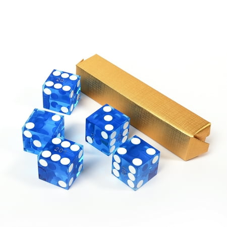 GSE Games & Sports Expert Casino Craps Dice  AAA Grade 19mm Pro Vegas Casino Dice for RPG  Dice Stacking  Yahtzee Dice Games - Blue price history on PriceWatchPro