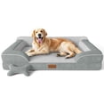 thumbnail image 1 of Cama para perros CWAWZ, extra grande, ortopédica, gel viscoelástico, 1 of 8