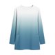 thumbnail image 5 of Mujeres de Manga Larga Tops Casual Gradiente Impresión Cuello Redondo Suelto Ajuste con Bolsillo Cómodo, 5 of 7