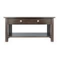 thumbnail image 3 of Winsome Wood Stafford Coffee Table, Oyster Gray, 3 of 11
