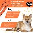 thumbnail image 5 of HaiYUAN Dog Tie Out Cable 10/15/20/30FT Dog Run Cable Orange/Gray Tie Out Cable for Dogs with Reflects Light Dog Cable for Large Dogs Heavy Duty for Outside Hold Large Dogs Up to 150LBS, 5 of 9