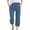 Blue, variant on Ndbuld Women's Cargo Capris Pants Fashion Womens Casual Color Elastic Loose Pants Capris with Pocket Deal of The WeekBlueS