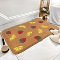 thumbnail image 7 of Strawberry Lemonade Doormat,Strawberry Welcome Mat, Lemon Hello Doormat, Strawberry And Lemons Doorm ,Front Doormat, Indoor Doormat,Front Back Door Mat ,Coral Velvet Rug 16”x24”, 7 of 7