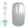 thumbnail image 2 of Labymos M40 Ultra-thin Wireless 2.4G Rechargeable Wireless Silent Ergonomic Design 3 Adjustable DPI Silver, 2 of 7
