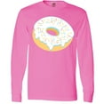 thumbnail image 3 of Inktastic White Donut with Sprinkles Long Sleeve T-Shirt, 3 of 5