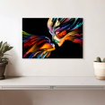 thumbnail image 2 of Elephant Stock Love Abstract Wall Art - Horizontal Canvas Wall Art - Living Room Wall Decor - People Canvas - Black And Orange Decor - 12" x 8", 2 of 4