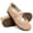 Brown, variant on CHICVOMEY Flats for Women Breathable Mesh Mary Jane Flats for Women Casual & Work Ballet Flats Slip On Shoes with Velcro Strap