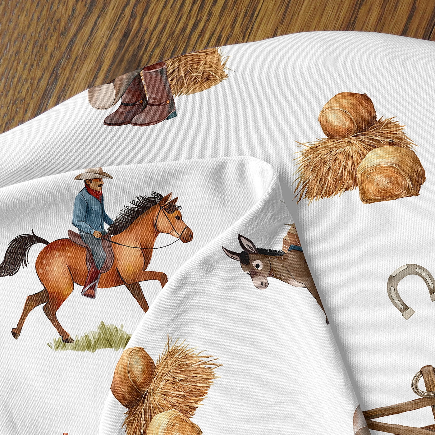 Sweet Jojo Designs Country Western Taupe Brown and Cream Nursing Pillow Cover Case (Pillow Not Included) (Pillow NOT Included)