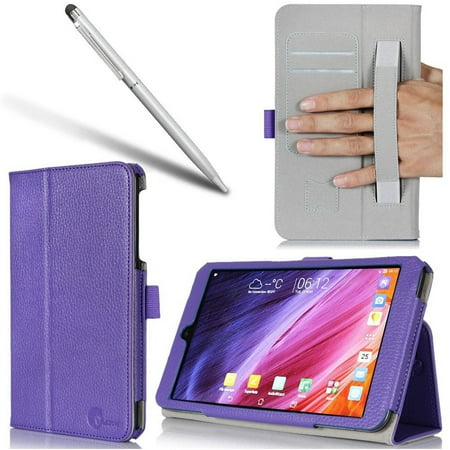 Memo Case - i-Blason-Asus Memo Pad 8 181C Case-Slim Book Leather Cover-Purple