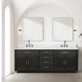 thumbnail image 6 of Abbey 84 in W Black Oak Double Vanity, Carrara Marble Top and Faucet Set, 6 of 6