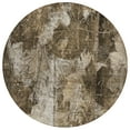 thumbnail image 2 of Addison Rugs Chantille Indoor/Outdoor Transitional Floral Taupe Washable Round Rug, 8' x 8', 2 of 6