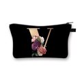 thumbnail image 2 of Bolso Mano Del Artículo Tocador Del Bolso Cosmético Del Almacenamiento Del Del Flores La Letra, 2 of 2