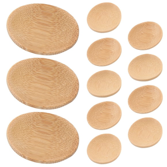 SEWACC finger bowls Pinch Bowls Bamboo Multi-functional Restaurant 12pcs