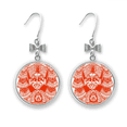 thumbnail image 1 of Boucles d'Oreilles en Forme d'Arc Tête d'Opéra Rouge Pékin Crochet Percé, 1 of 3